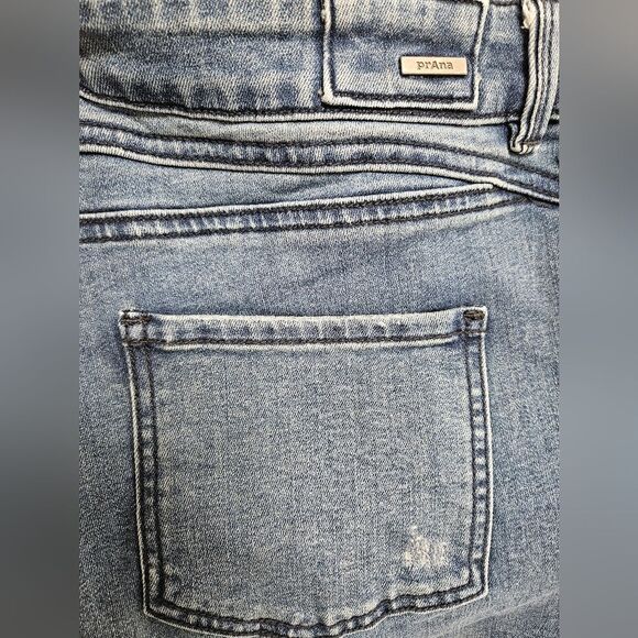 PrAna Jeans Women's 12/31 (32x25) Ankle Stretch Button Fly Straight Mid-Rise GUC - Picture 9 of 9